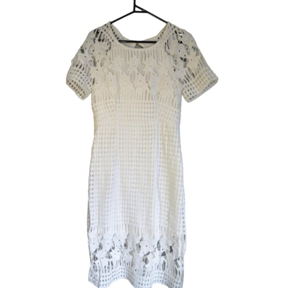 LACE & HEELS BOUTIQUE - lace/crochet style dress - size 10 - Picture 2 of 12
